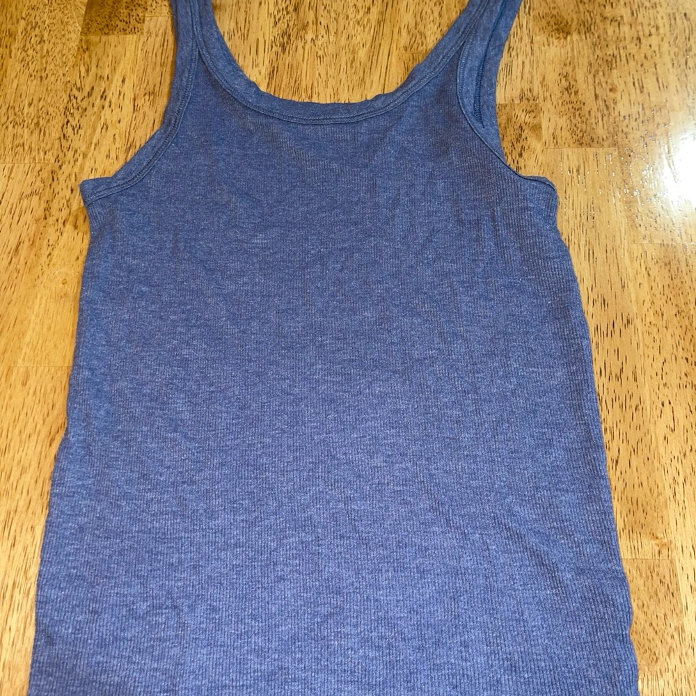 American Eagle Outfitters Heather Blue Tank Top
